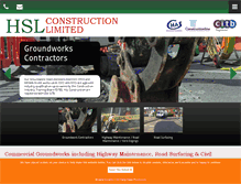 Tablet Screenshot of hslconstruction.com